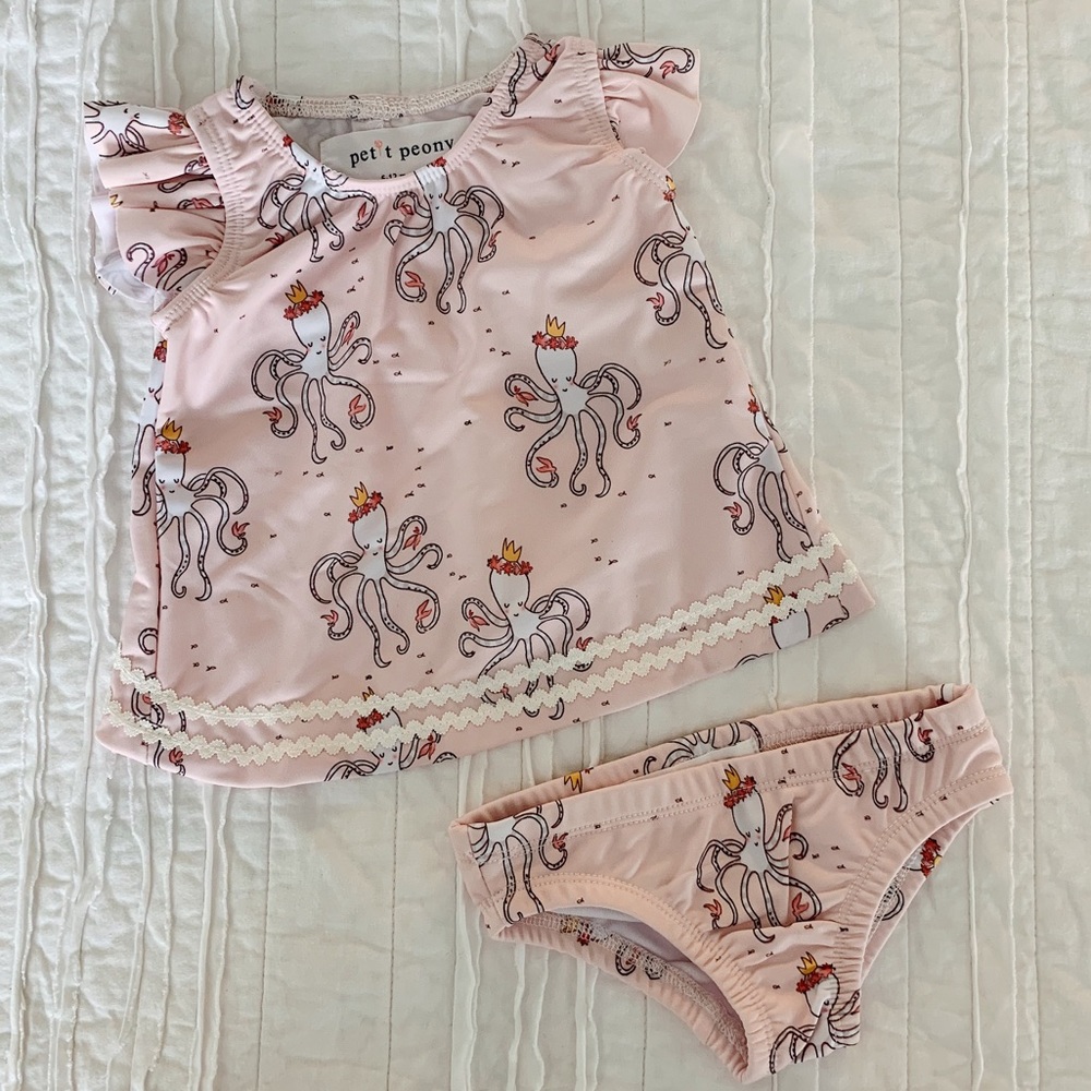 Boutique 2 Piece Infant Swimsuit Petit Peony Brand